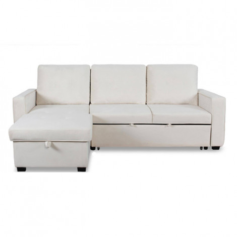 Canapé d'Angle Convertible "Rabano" 230cm Beige|Canape|Paris Prix