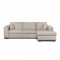 Canapé d'Angle Droit Convertible "Hip" 262cm Beige|Canape|Paris Prix
