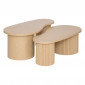 Lot de 2 Tables Basses "Soleya" 99cm Naturel|Table Basse|Paris Prix