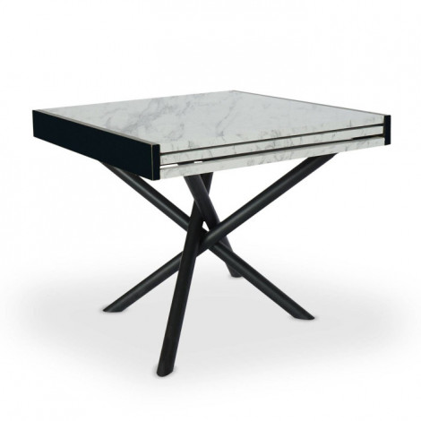 Table à Manger Extensible "Freida" 90-180cm Blanc|Table|Paris Prix