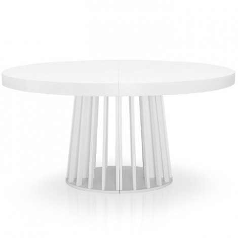 Table de Repas Extensible "Laize" 150-300cm Blanc|Table|Paris Prix