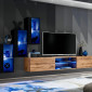 Ensemble Meuble TV "Switch XXII" 210cm Noir & Naturel|Meuble TV|Paris Prix