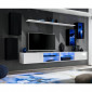 Ensemble Meuble TV Design "Switch XXV" 280cm Noir & Blanc|Meuble TV|Paris Prix