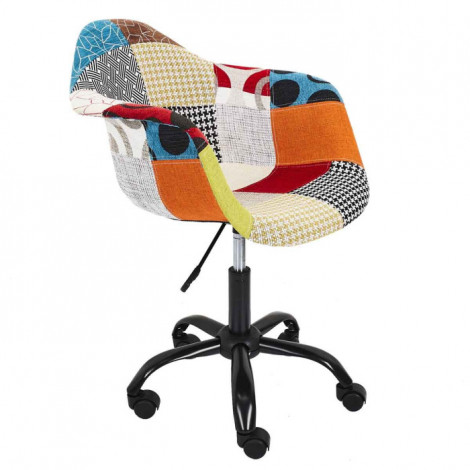 Fauteuil de Bureau "Patchwork" 86cm Multicolore|Chaises et Fauteuils|Paris Prix