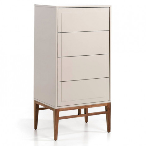 Chiffonnier Design 4 Tiroirs "Zapata" 120cm Naturel|Commode|Paris Prix