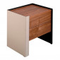 Table de Chevet 2 Tiroirs "Tisha" 51cm Marron|Chevet|Paris Prix