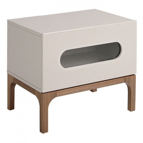Table de Chevet Design "Barney" 60cm Gris|Chevet|Paris Prix