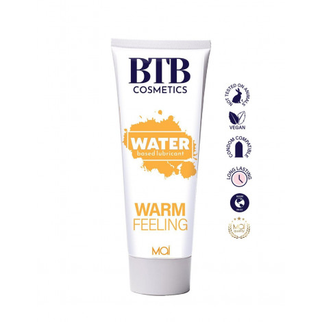 Lubrifiant chauffant base eau 100 ml - BTB|Gel et Lubrifiant|NatureCoquine