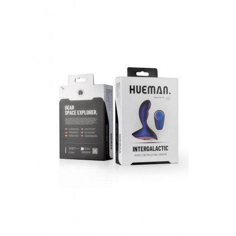 Plug vibrant télécommandé Intergalactic - Hueman|Plug et Jouets Anal|NatureCoquine