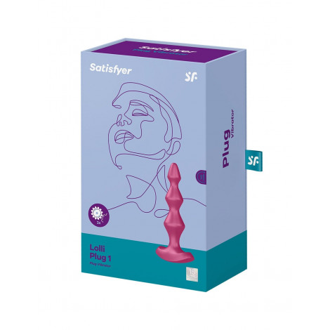 Plug anal vibrant Lolli Plug 1 bordeaux - Satisfyer|Plug et Jouets Anal|NatureCoquine