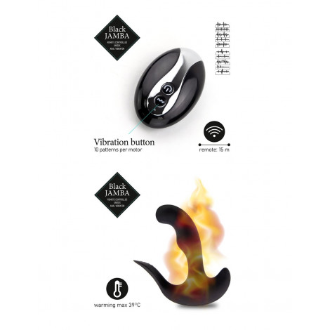 Stimulateur anal vibrant télécommandé unisexe - Black Jamba|Plug et Jouets Anal|NatureCoquine