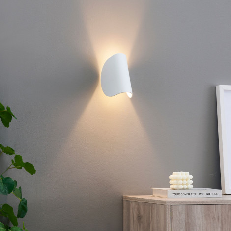 Applique blanche aluminium orientable IP54 - Notte|Appliques murales|Kosilum