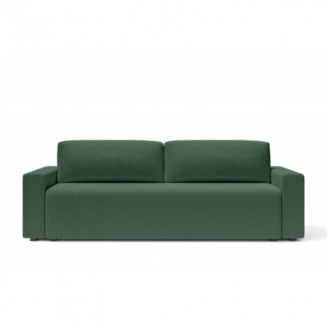 Canapé droit MAX convertible velours côtelé vert 3 places|Canape|Baita Home