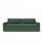 Canapé droit MAX convertible velours côtelé vert 3 places|Canape|Baita Home