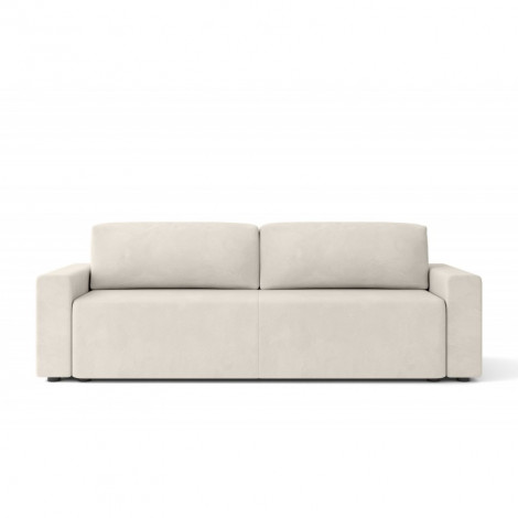 Canapé droit MAX convertible velours beige 3 places|Canape|Baita Home
