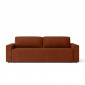 Canapé droit MAX convertible velours terracotta 3 places|Canape|Baita Home
