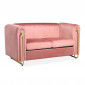 Canapé 2 Places Art Déco "Warold" 151cm Rose|Canape|Paris Prix