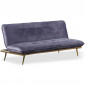 Canapé Convertible en Velours "Floran" 182cm Gris|Canape|Paris Prix
