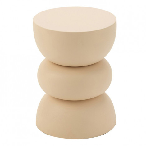 Table d'Apppoint Design en Métal "Lise" 43cm Beige|Table Basse|Paris Prix