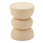 Table d'Apppoint Design en Métal "Lise" 43cm Beige|Table Basse|Paris Prix