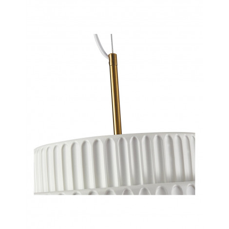 Suspension tambour en résine de style crème KL170|Suspensions|Kiki Lighting