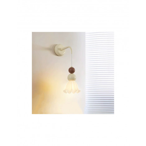 Applique Murale Globe Crème de Style Français KL134|Appliques murales|Kiki Lighting