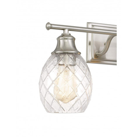 Applique murale en verre nickel brossé de ferme moderne KL79|Appliques murales|Kiki Lighting