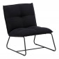 Fauteuil en Lin "Madison" 78cm Noir|Fauteuil / Chauffeuse|Paris Prix
