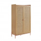 Armoire PABLO rose et cannage rotin 2 portes|Armoire|Baita Home