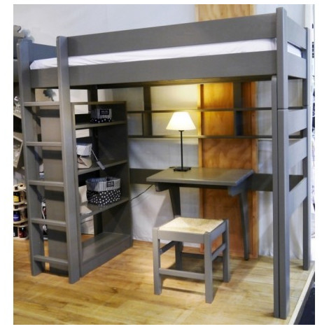 Lit surélevé 186 cm dissociable|Lit Adulte|Meuble et objet