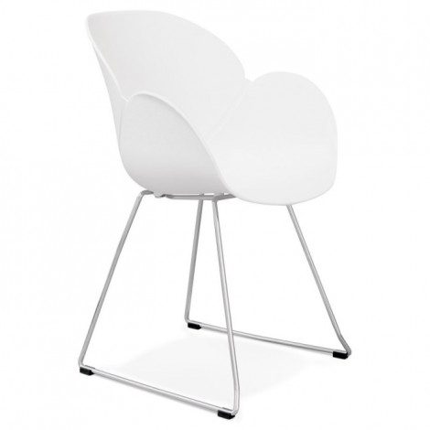 Fauteuil Design "Zia" 87cm Blanc|Fauteuil / Chauffeuse|Paris Prix