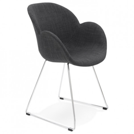 Fauteuil Design en Tissu "Jungo" 87cm Noir|Fauteuil / Chauffeuse|Paris Prix