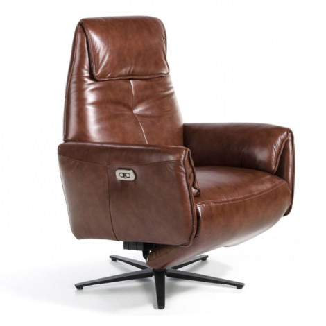 Fauteuil de Relaxation Rotatif "Faqe" 108cm Marron|Fauteuil / Chauffeuse|Paris Prix