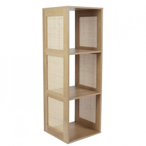 Étagère Modulable 3 Cases "Bali" 99cm Marron|Bibliothèque|Paris Prix