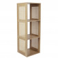 Étagère Modulable 3 Cases "Bali" 99cm Marron|Bibliothèque|Paris Prix