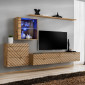 Ensemble Meuble TV "Switch Lamel XV" 260cm Naturel|Meuble TV|Paris Prix
