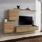 Ensemble Meuble TV "Switch Lamel V" 250cm Naturel|Meuble TV|Paris Prix