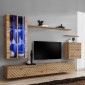 Ensemble Meuble TV "Switch Lamel XII" 270cm Naturel|Meuble TV|Paris Prix