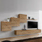 Ensemble Meuble TV "Switch Lamel X" 330cm Naturel|Meuble TV|Paris Prix