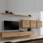 Ensemble Meuble TV "Switch Lamel VII" 340cm Naturel|Meuble TV|Paris Prix