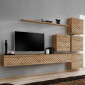 Ensemble Meuble TV "Switch Lamel IX" 310cm Naturel|Meuble TV|Paris Prix