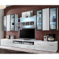 Meuble TV Mural Design "Quadro" 300cm Blanc|Meuble TV|Paris Prix
