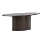 Table Basse Design Nervuré "Bianca" 120cm Marron|Table Basse|Paris Prix