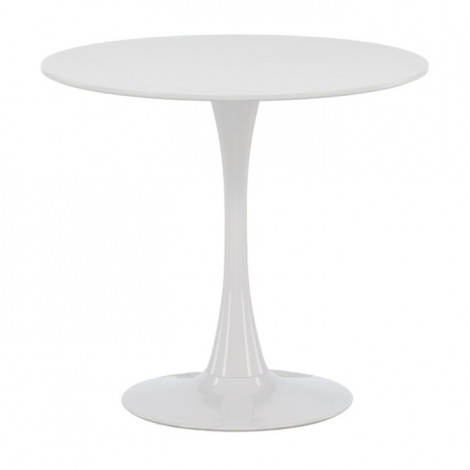 Table à Manger Ronde "Hamden" 80cm Blanc|Table|Paris Prix