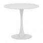 Table à Manger Ronde "Hamden" 80cm Blanc|Table|Paris Prix