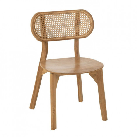 Chaise en Teck "Cacahuète" 80cm Naturel|Chaise|Paris Prix