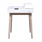 Coiffeuse 2 Tiroirs Design "Elsa" 125cm Blanc|Commode|Paris Prix