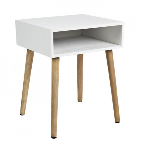 Table de Chevet "Niche" 50cm Blanc|Chevet|Paris Prix