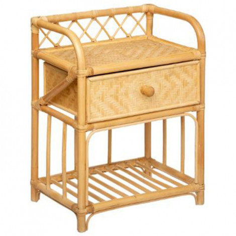 Table de Chevet 1 Tiroir "Idylle Folk" 60cm Naturel|Chevet|Paris Prix
