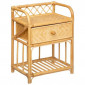 Table de Chevet 1 Tiroir "Idylle Folk" 60cm Naturel|Chevet|Paris Prix